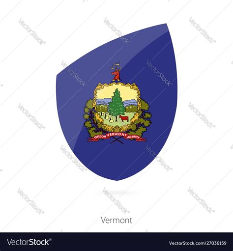 Flag Vermont Royalty Free Vector Image Vectorstock