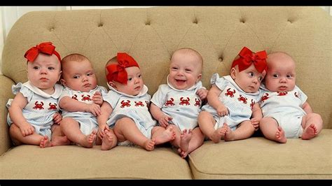 Six Blessings Check Out These Adorable Sextuplets At Six Months Old