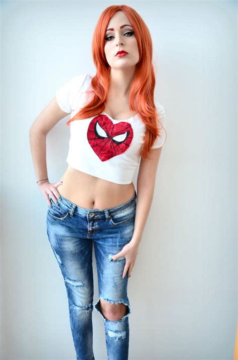 Marvel’s Sexy Mary Jane Watson By Cosplayer Sakurablossom94 Website Submit Cosplay