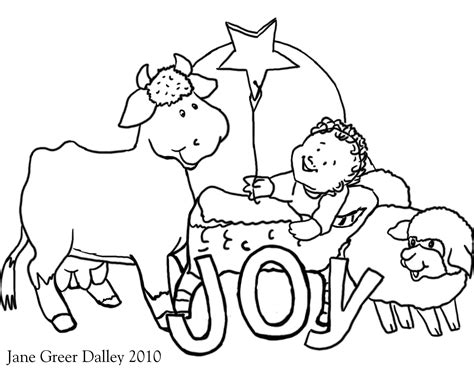 Practice your faith with crayons! Free Nativity Coloring Pages Printable - Coloring Home