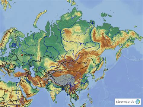 Startseite landkarten asien russland gebirge in russland. Leere Karte Asien Physisch