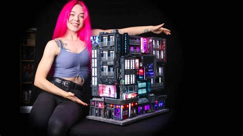 This Very Cyberpunk Neon City Model Is Actually A Custom Pc Case