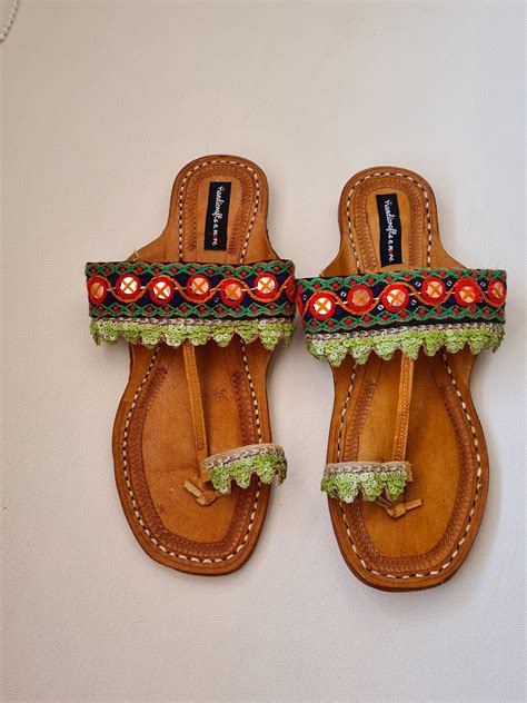 Women Kolhapuri Chappal Ethnic Sandals Summer Slide Sandals Ebay