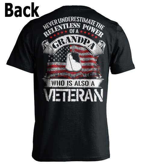 Veteran Grandpa T-Shirt | Funny grandpa shirt, Shirts, T shirt