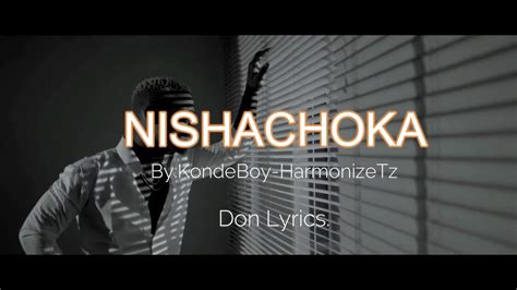 Harmonize Nishachoka Lyrics Youtube