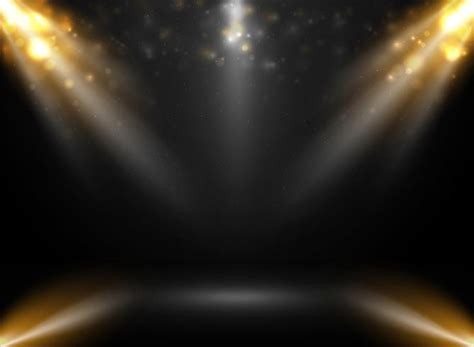 abstract  mockup stage show  gradient black background  spotlights bokeh  vector
