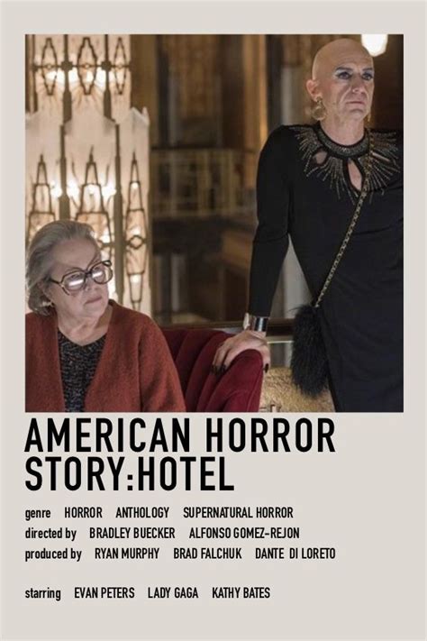 American Horror Story Hotel Minimalistic Poster American Horror Story Hotel American Horror