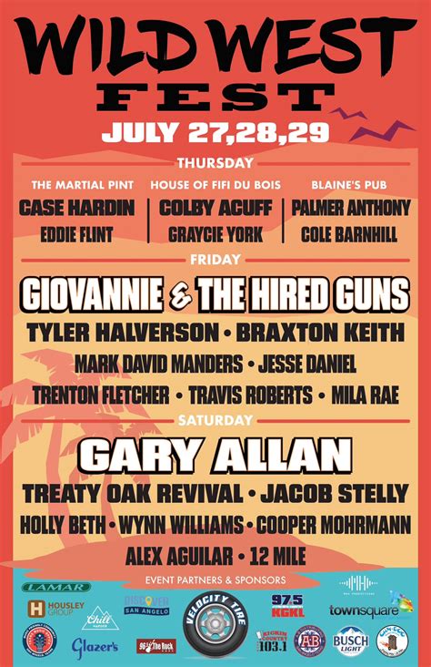 Wild West Fest Announces 2023 Lineup