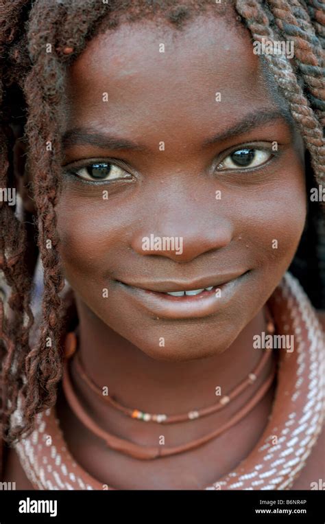 Himba Girl Opuwo Namibia Stock Photo Alamy