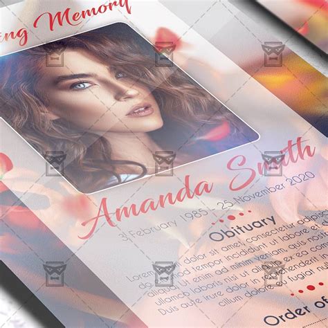 Download Obituary Program Flyer Psd Template Exclusiveflyer