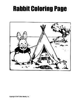 Rabbit Coloring Page Bundle by Lesson Machine | Teachers Pay Teachers