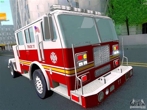 Seagrave Tiller Truck для Gta San Andreas