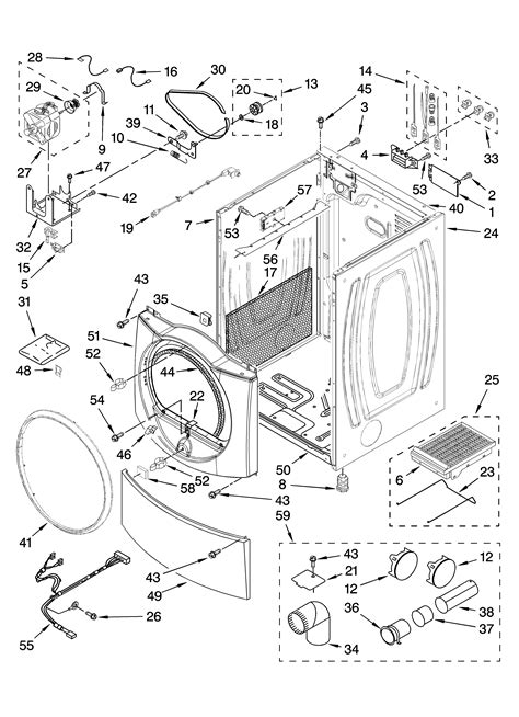 Kenmore Elite Dryer Parts Diagram Hanenhuusholli