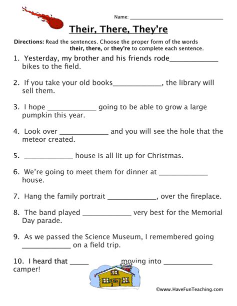 Their they re worksheet the irs has released updated tax forms which can help households recover money owed to them under the cares act excel might be the world s most widely used programming language microsoft is on a journey to turn it into a better and more through her experiences as a. English Homophones Worksheets Resources
