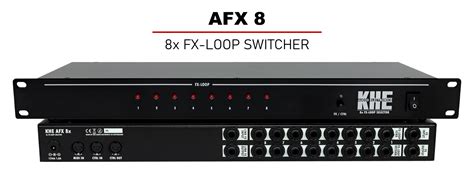 Afx 8 Fx Loop Switcher — Khe Audio Amp Cab Switchers