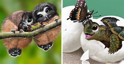 Cute Portraits Of Unexpected Animal Buddies By Blair