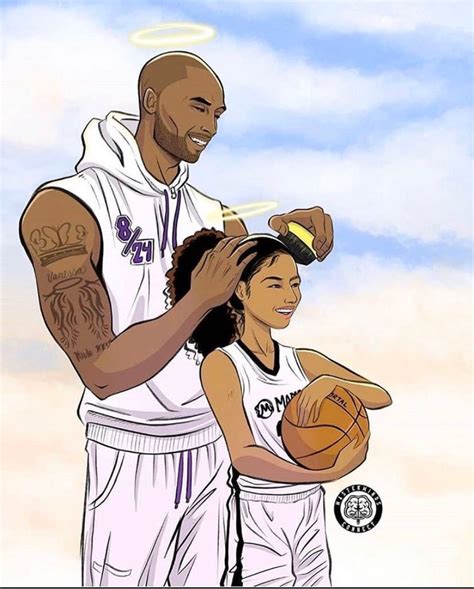 A Drawing Of A Man Holding A Basketball Next To A Woman