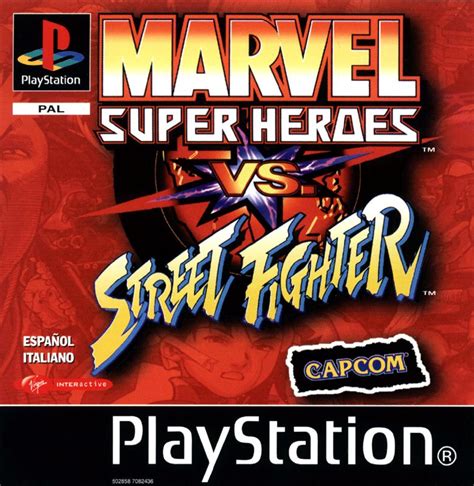 Marvel Super Heroes Vs Street Fighter 1999 Playstation Box Cover Art