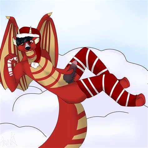 rule 34 anthro arulouprouge barbed penis candy candy cane christmas clothing cloud dragon