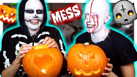 Gay Youtubers Pumpkin Carving Ft Calum Mcswiggan Halloween 2016