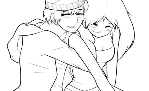 Anime Bff Drawings Boy And Girl