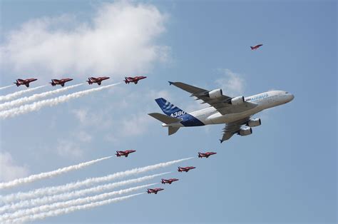 Emirates Airbus A380 Will Perform With The Red Arrows