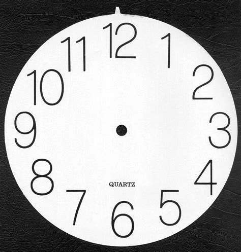 Free Clock Face Printable
