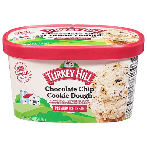 Turkey Hill Ice Cream Premium Chocolate Chip Cookie Dough 1 44 Qt