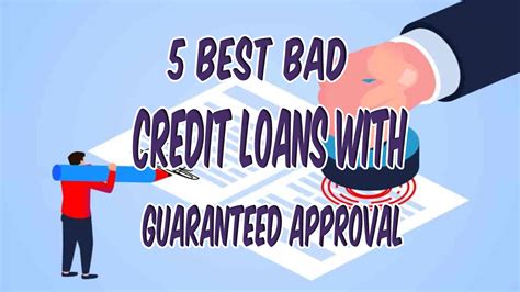 5 Best Bad Credit Loans With Guaranteed Approval