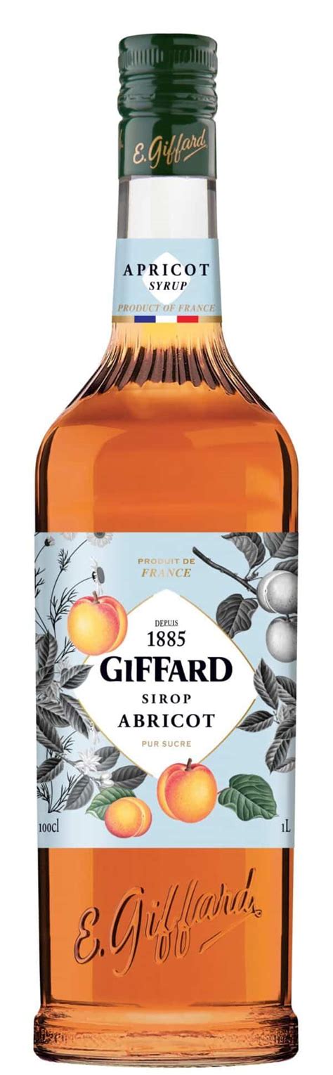 Giffard Apricot Syrup Dansk Distribut R Af Giffard Produkter Sprit Co
