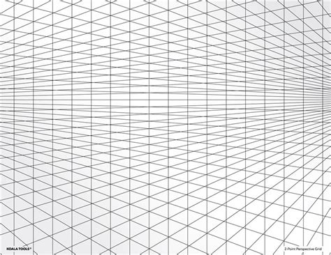 2 Point Perspective Grid Transparency Sheet Point Perspective