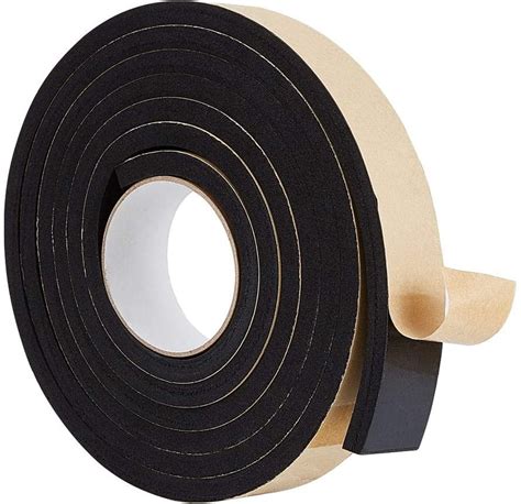 Neoprene Rubber Self Adhesive Strip 10mm Wide X 5mm Thick X 10m Long