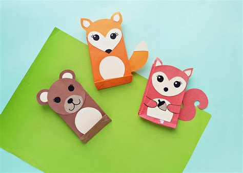 Woodland Animal Paper Craft For Kids Tiny Humans Read
