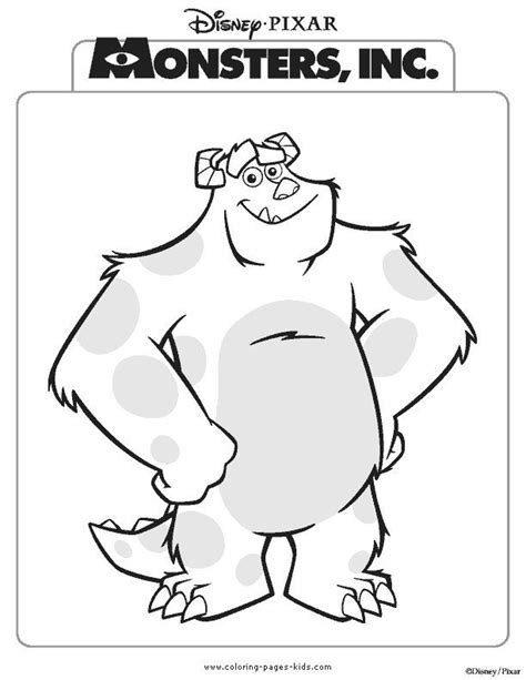 Monsters Inc Colouring Pages Printable Clip Art Library