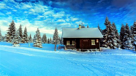 Download 2560x1440 Wallpaper House Winter Snowfrost Nature 4k Dual
