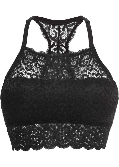 Stylish Bralette Met Kant Zwart