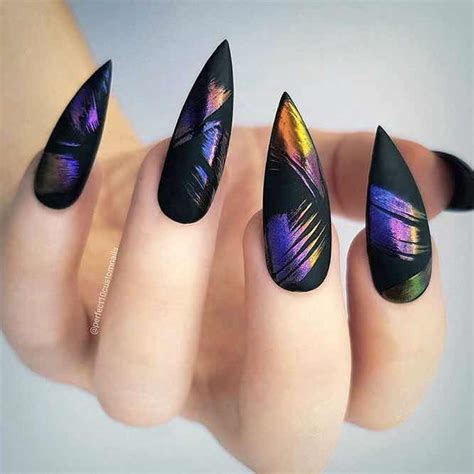 Beauty, cosmetic & personal care. 35 Encantadores Diseños de Uñas Puntiagudas que Desearás Tener