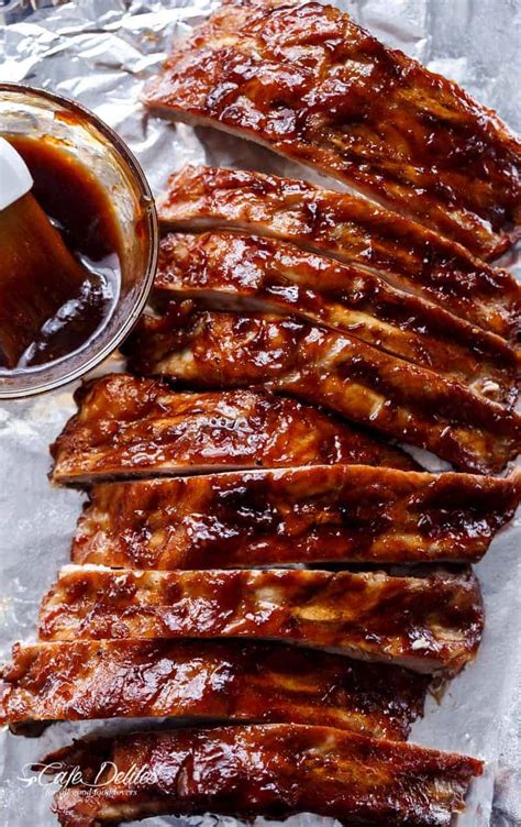 Chinese spare ribs recipe is made in the slow cooker and super tender, incredibly easy. Slow Cooker Barbecue Ribs - Cafe Delites