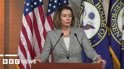 Nancy Pelosi John Conyers Should Resign Over Sex Harassment Claims Bbc News