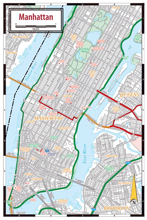 Printable Street Map Of Manhattan