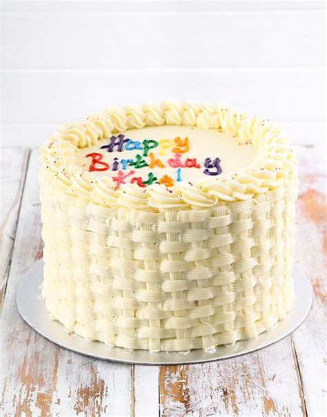 It's a milestone birthday that's worthy of celebration, but finding the right gift can be challenging. Personalised Vanilla Birthday Cake - Gift Delivery South ...