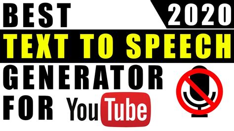 Best Text To Speech Generator For Youtube Videos Real Voice