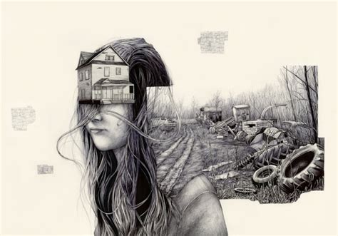 remarkably detailed sketches that portray memories as tangible items living inside a person s head