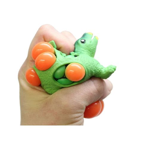 1 Mesh Dinosaur Squeeze Stress Ball Sensory Stress Fidget Toy Squishy Toy