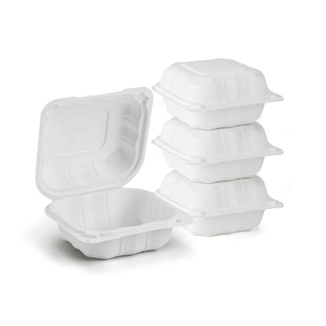 Disposable Mfpp Mineral Filled Sturdy Thermoform Plastic Pp Hinged Meal