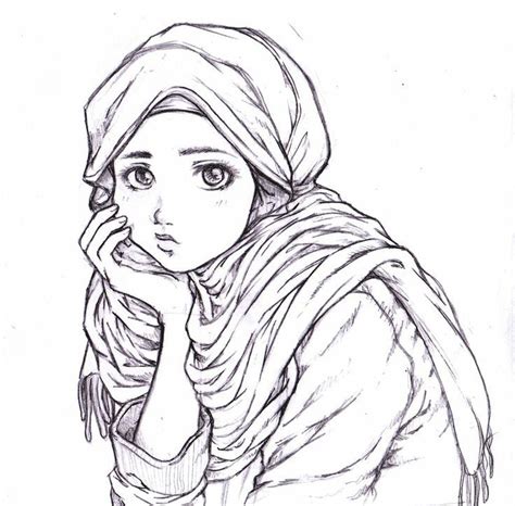 Pin By 김 이즈마 On Art Fo4 You Hijab Cartoon Art Hijab Drawing
