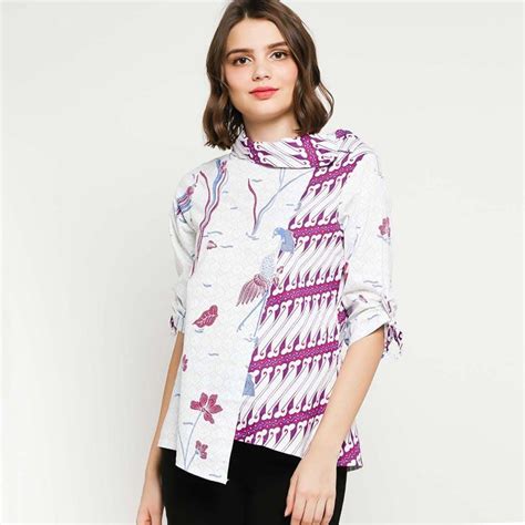Model dress batik pesta asimetris. Batik Asimetris - Kemeja Batik Asimetris Fesyen Wanita ...
