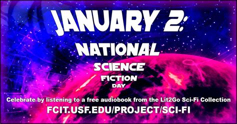 January 2 National Science Fiction Day Fcit