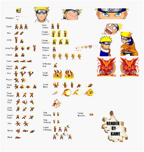 Naruto Sprite Sheet