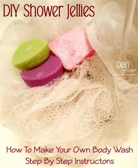Diy Shower Jellies Or How To Make Your Own Homemade Body Wash Homemade Body Wash Shower
